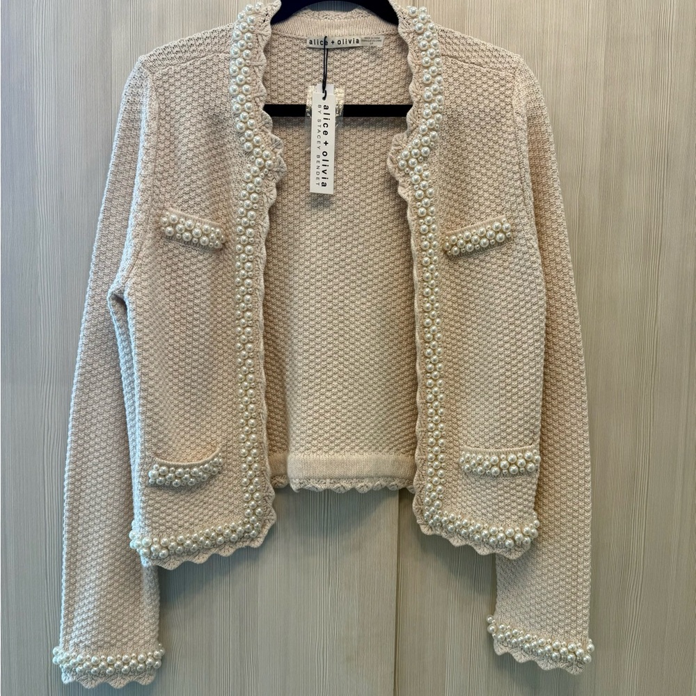 Alice + Olivia Cream Sweater